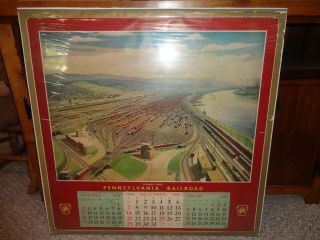 1958 Pennsylvania Railroad Calendar Conway Yard Grif Teller
