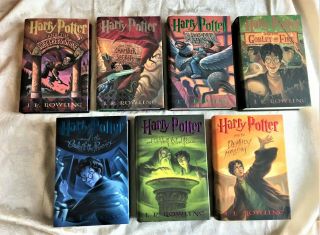 Harry Potter Books 1 - 7 Hc With Dj -