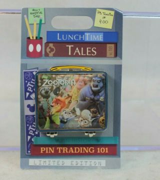 Disney Wdw Lunch Time Tales Le 1500 Pin Zootopia Nick Judy Flash