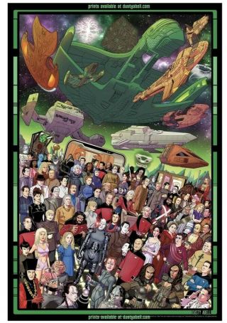 Star Trek the next generation limited - edition 30th anniversary poster set 1586 2