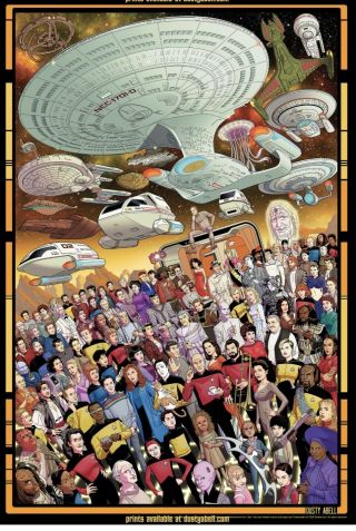 Star Trek the next generation limited - edition 30th anniversary poster set 1586 3