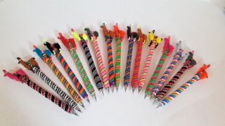 100 Llama Pens Handmade Colors From Peru