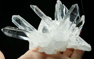 Ten Perfect Points on This Museum Quartz Crystal Cluster From Arkansas 367gr e 2