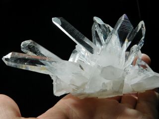 Ten Perfect Points on This Museum Quartz Crystal Cluster From Arkansas 367gr e 3