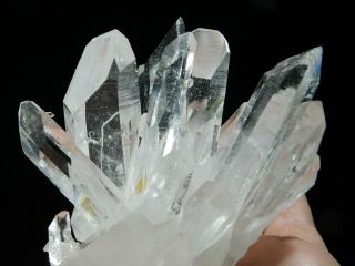 Ten Perfect Points on This Museum Quartz Crystal Cluster From Arkansas 367gr e 7
