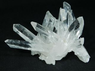 Ten Perfect Points on This Museum Quartz Crystal Cluster From Arkansas 367gr e 8