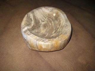 Petrified Wood Polished Bowl Smooth Edges 1.  8 Kg / 4 Pounds Indonesia Ash Tray 2