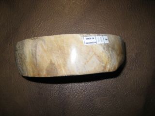 Petrified Wood Polished Bowl Smooth Edges 1.  8 Kg / 4 Pounds Indonesia Ash Tray 6