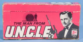 Man From Uncle Gum Card Display Box 1965 Topps Vaughn Mccallum