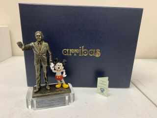 Arribas Swarovski Crystal Walt Disney And Mickey Mouse Partners Figurine
