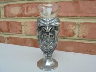Royal Selangor Pewter & Glass Orc Lord Of The Rings Shot Glass