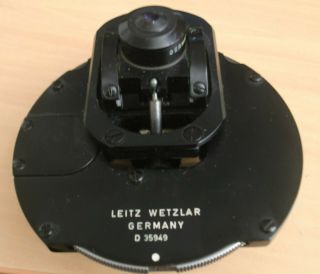 Ernst Leitz Wetzlar Zernike Condensor Nr.  402a For Phase Contrast