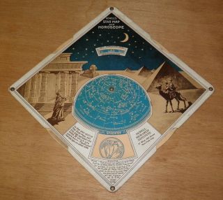Newells Star Map And Horoscope 1915 Great Graphics Astrology " Scarce Item "