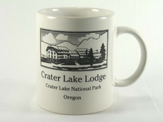 Crater Lake Lodge National Park Coffee Mug Cup 1995 After Renovation