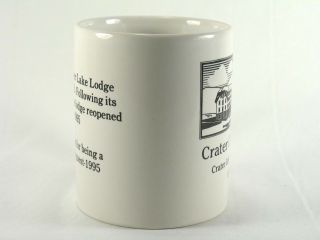 CRATER LAKE LODGE National Park Coffee Mug Cup 1995 After Renovation 3