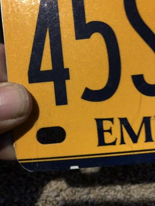 2017 York NY License Plate 48SK60 Motorcycle W/ registration sticker 6