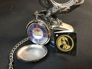 Franklin Harley Davidson Motorcycle Pocket Watch w/ Stand with tag 3