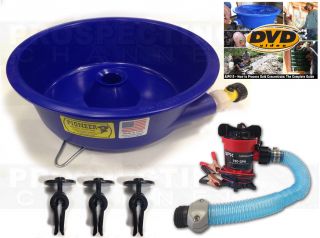 Blue Bowl Pan Gold Prospecting Concentrator,  How 2 Dvd,  Pump,  Leveler Kit