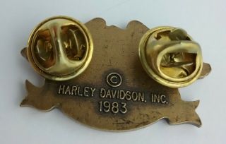 HOG Harley Owners Group Rare 1983 Pin Badge Harley Davidson 2