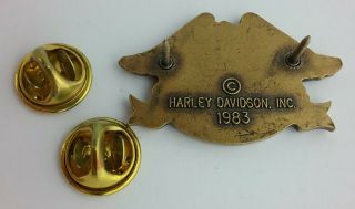 HOG Harley Owners Group Rare 1983 Pin Badge Harley Davidson 3