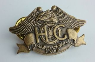 HOG Harley Owners Group Rare 1983 Pin Badge Harley Davidson 4