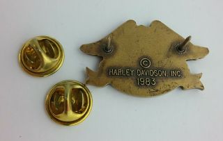 HOG Harley Owners Group Rare 1983 Pin Badge Harley Davidson 5