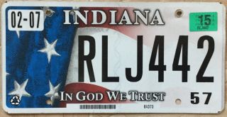 License Plate - Indiana 442 - Oldsmobile Number