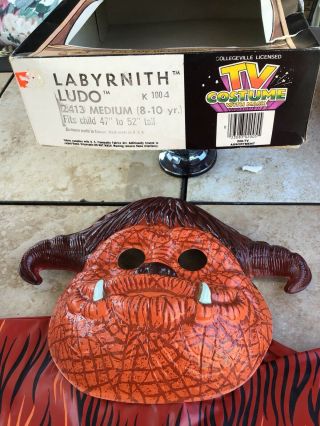 Rare Labyrinth Ludo Collegeville Halloween Costume 1986 Bowie Lucas Henson Sz M