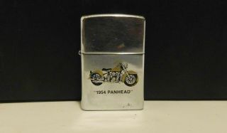 Vintage Iron 54 Panhead Harley Davidson Zippo Lighter 1995