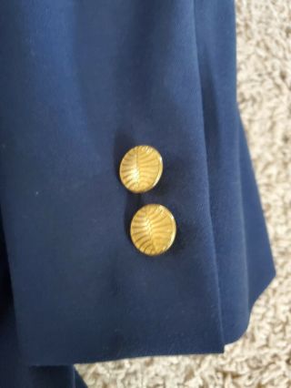 Vintage Pan Am Steward Uniform Outfit - Jacket Vest 2 Pants Buttons 6