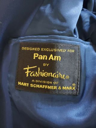 Vintage Pan Am Steward Uniform Outfit - Jacket Vest 2 Pants Buttons 9