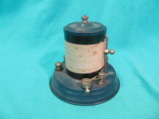 Antique Blue Crystal Radio With Detector Made In Usa