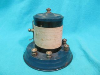 ANTIQUE BLUE CRYSTAL RADIO WITH DETECTOR MADE IN USA 3