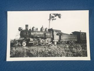 Antique Tavares & Gulf Railway Railroad Train Engine Locomotive No.  100 Photo