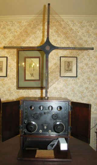 1923 De Forest D - 10 Radio With Crystal Detector.