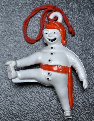 1977 Carnaval De Quebec 373175 Plastic Snowman Bonhomme Souvenir -