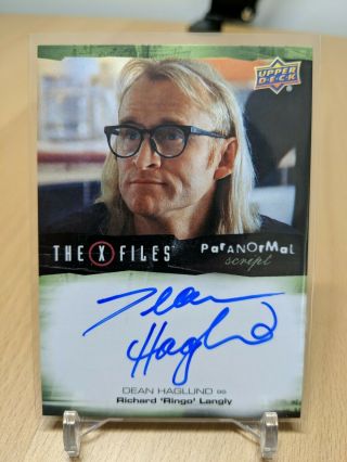 2019 Upper Deck X - Files Ufos And Aliens Autograph - Dean Haglund As Ringo Langly