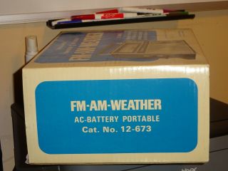 Vintage Realistic FM - AM - Weather 3 Band Radio Transistor DX Circuit AC/DC NOS 3