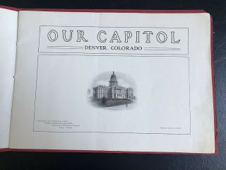 1906 Denver Colorado Capitol Book W/ Photos