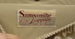 Vtg Samsonite Train Case Luggage Mirror Blue Green 4