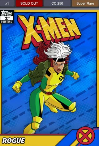 Topps Marvel Collect - Retro X - Men 1st Printing Rogue