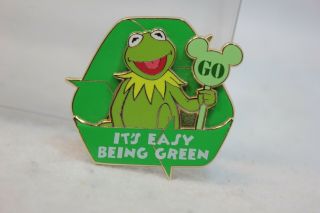 Disney Parks Le 250 Pin Mystery Go Green Kermit The Frog Muppets Its Easy Being