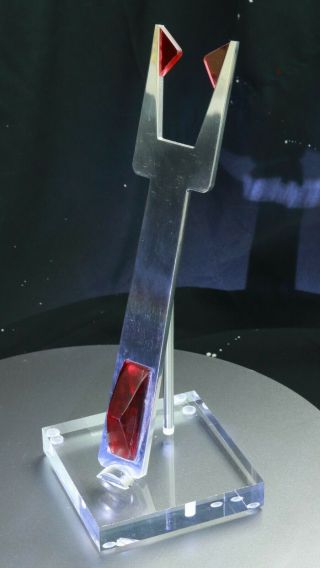 Star Trek TOS,  Scotty ' s Energy Probe,  Tuning Fork,  Mirror Polish Aluminum,  Stand 2