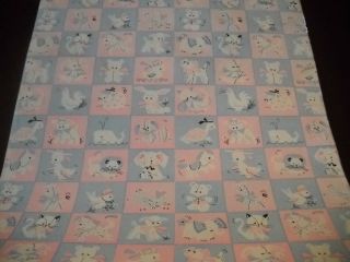 Vintage Baby Shower / Birthday Wrapping Paper Gift Wrap - 2 Yards