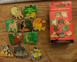 Disney Park Pin The Lion King 25th Anniversary Mystery Series Complete Set Of 10