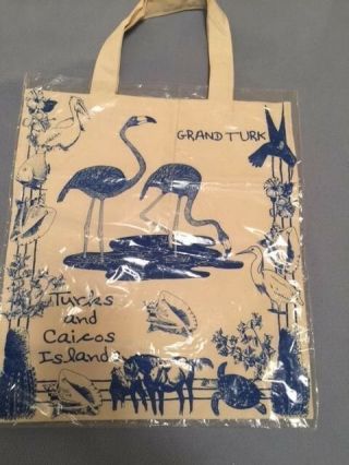 Turks And Caicos Souvenir Tote Bag - -,  Sturdy And Well Made