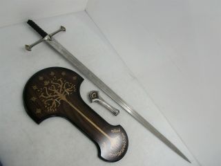 Lord Of The Rings Display Sword Anduril And Plaque Broken Pommel Handle