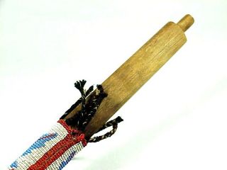 native american Plains Indian BEADED PIPE STEM 5