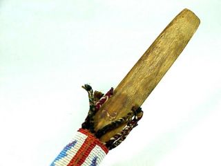 native american Plains Indian BEADED PIPE STEM 6