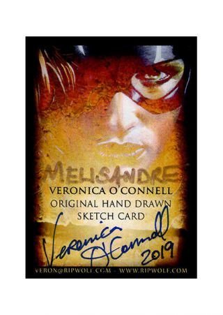 Veronica O ' Connell - MELISANDRE sketch card Game Of Thrones Queen TV Art PSC ACEO 2
